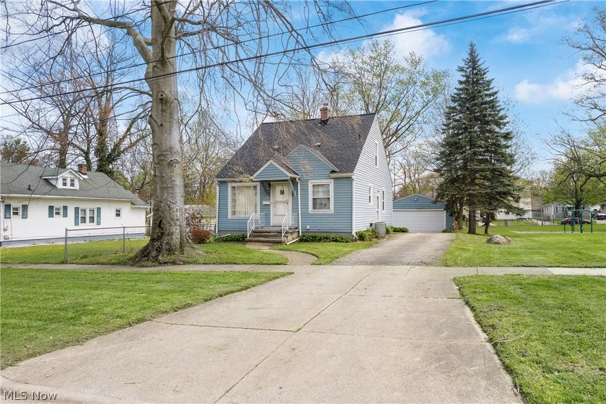Welcome home to 1037 Hardesty Blvd in Akron. This property has much to offer! The home including roughly 1200 square feet, three bedrooms and one full bath. The first floor offers a generous sized eat-in-kitchen, large living room space, two first floor bedrooms and full bath. Second level includes large third bedroom with tons of storage. The lower level includes plenty of storage and potential to be finished. Exterior features include extended driveway and oversized two car garage. Updates include new roof (2024), new furnace (2023), new siding (2015), updated misc windows (2022), new hot water tank (2025), and updated bathroom (2013). The location is minutes away from high way access, national parks and many amenities. Call/text for your private showing today!