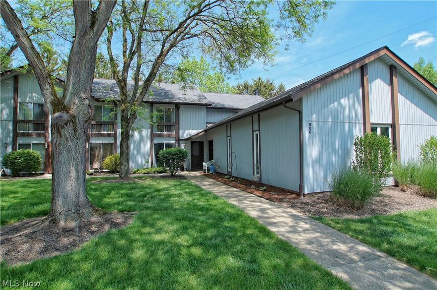 Welcome to this lovely and move-in ready townhome in the Greenwood Village in Sagamore Hills with lots of community amenities such as clubhouse, indoor and outdoor pools, tennis courts, fishing lake, party rooms, workout equipment and sauna, hiking trails, playground and more! This home features 2 bedrooms and 1.5 baths, 1-car garage, upgraded kitchen with granite countertops and trendy tile backsplash, dining area with access to a private patio and en-suite laundry. The owner's suite features a separate vanity space with marble countertop and en-suite bath which also has access from the hallway. The owner has made the following improvements making the home in the condition it is today, including: installed new granite countertops, faucet, sink and subway tile backsplash in kitchen, installed new leathered granite countertop, replaced faucet and sink in half bath, installed new vanity, faucet and tile floor in master bath, installed new marble countertop in owner's suite vanity area, a