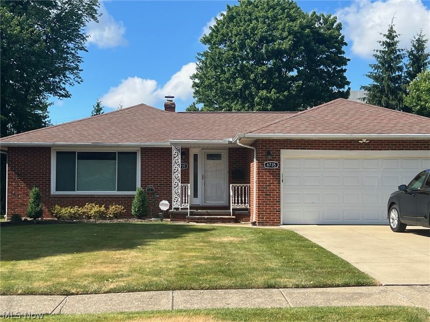 Welcome to your new Home. : Very nice brick Ranch in great location / Close to hospital-shopping-restaurants- and minutes from I-271. This beautiful, updated home is waiting for you to move right in. 3-bedroom Ranch 1.5 bathes, 2 car garage. Family room with Sliding Glass Doors to concrete patio. finished basement.