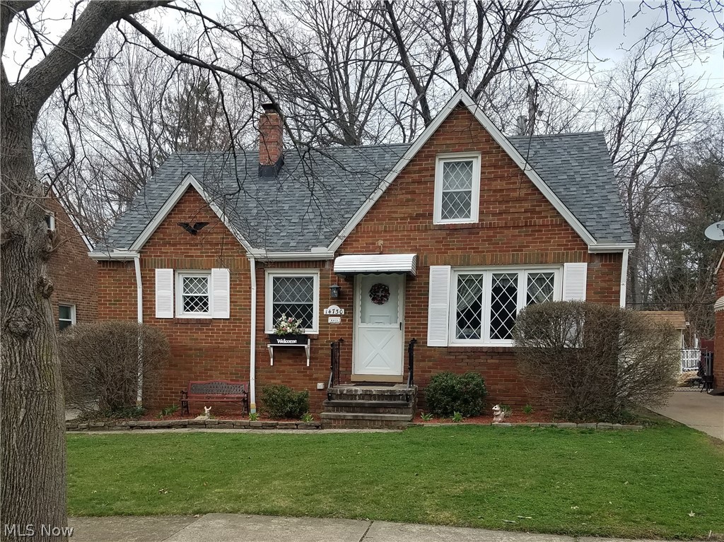 GREAT LOCATION! All Brick Cape Cod on quiet street in Cleveland's West Park neighborhood. Just minutes away from major highways, restaurants and shopping! Unique stained glass features adding character in the kitchen and bathroom! Ceiling fans throughout. This well taken care of home is ready for the right buyer to add TLC, making this home special to meet their own personal needs. Hardwood floors throughout, under present carpeting. Remodel was started in basement, easy to finish! New Hot Water Tank (March 2019), Newer Roofs, gutters and awnings. Vinyl casement windows throughout. Glass block in basement. Vinyl sided garage gives room for workshop or storage with man-door. Well-built covered deck to enjoy the privacy of your yard on a nice summer's evening.