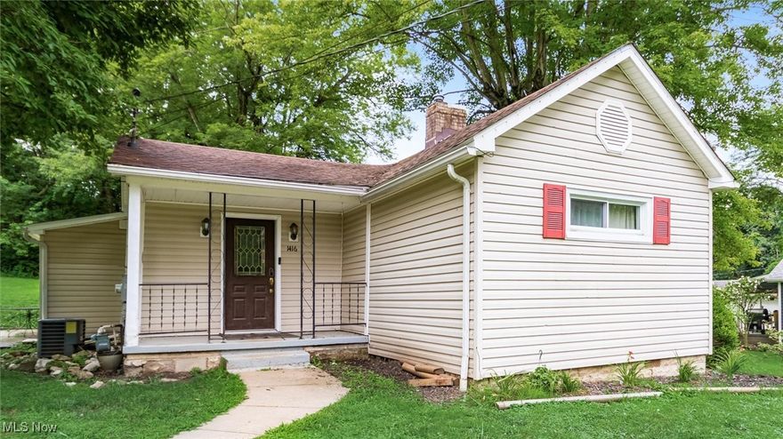 Looking for a home with a little privacy, but still close to town?  This quaint 2 bedroom has a park like setting to enjoy.  Newer flooring, main level laundry,  1 car detached garage.  Big bedrooms.