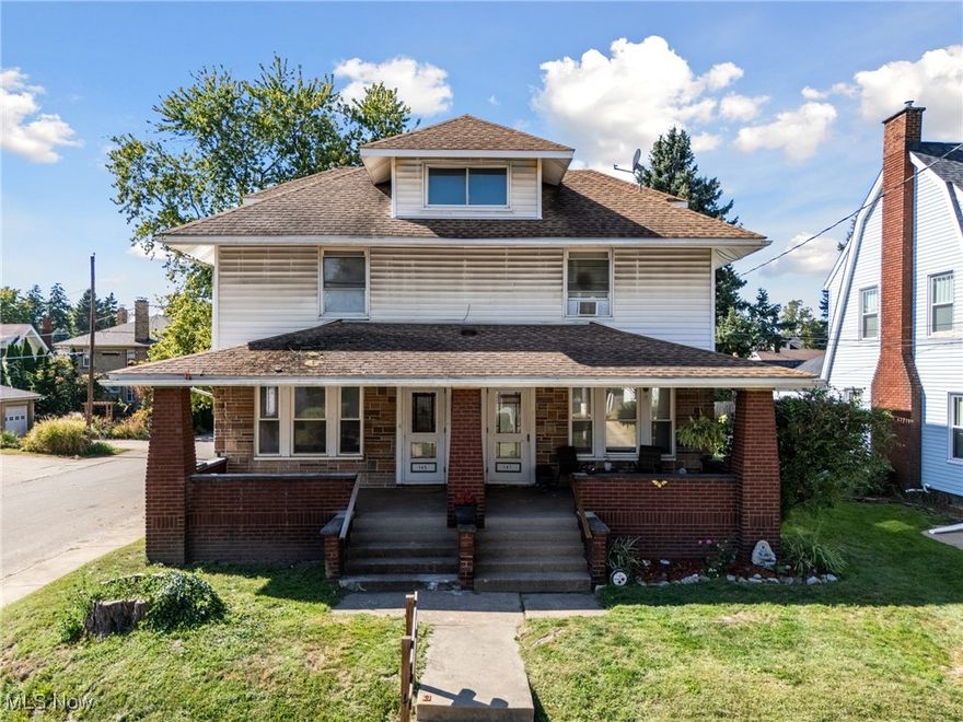 Welcome to this meticulously maintained duplex located in the desirable Harter Heights neighborhood of Canton! This property presents an exceptional opportunity for both seasoned investors and first-time buyers looking for a smart investment! Featuring two identical three-bedroom, one-bathroom units... this duplex offers abundant living space and comfort. The current long-term tenants on one side provide a steady stream of income, while the other unit is ready for immediate rental, allowing new owners to start collecting income from day one! Market rent for each unit is upward of $1,200 per month, totaling a possible gross monthly income of $2,400 for the new owner!

Key features of this property include:
- High ceilings and beautiful natural woodwork, preserving the charm and history of the home.
- Spacious living rooms that flow seamlessly into the inviting kitchen and dining areas.
- Generously sized bedrooms, all boasting hardwood floors and ample closet space.
- Newly replaced carpet and appliances in the vacant unit, ensuring modern convenience.
- Off-street parking with a detached garage that offers plenty of room for both tenants, ideal for vehicles and additional storage.

Recent updates include new plumbing and fresh cosmetics throughout, enhancing the overall appeal of the property. Each unit is separately metered, allowing tenants to cover their own utilities, which alleviates financial responsibilities for the landlord!

Whether you're looking to expand your investment portfolio or occupy one unit while generating income from the other, this duplex is perfectly suited for your needs. Don’t miss your chance to own this gem!

Schedule your showing today for the vacant unit—this opportunity won’t last long!