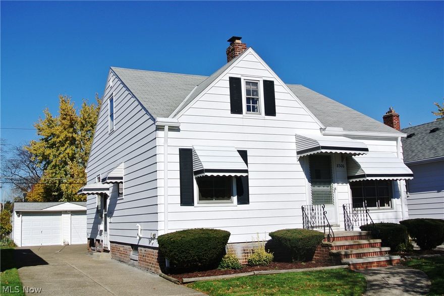 This roomy Bungalow on a nice street with sidewalks has good curb appeal and lots of potential. Hardwood floors under existing carpet. Huge, dormered 2nd story has pine floors and will make a great Master Bedroom. Formal Dining Room PLUS an eat-in Kitchen. 2 other Bedrooms on the first floor. Finished Rec Room has a small bar area. Newer high-efficiency furnace. Central air. 2-car Garage. Nice yard. Appliances stay. 1-year Home Warranty included!