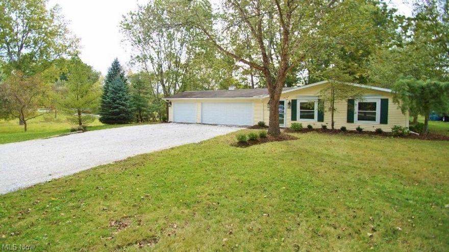 Do not miss out on this beautiful ranch home!  Large, renovated open concept kitchen includes granite counters, stainless steel appliances and washer/dryer.  Updates throughout.  Spacious living space perfect for entertaining.  Relax on the patios and decks that surround this lovely home. Large 3-car attached garage. Tucked back in a private lake community yet minutes from shopping, dining and highway access.  Kenston School District.  A MUST SEE!