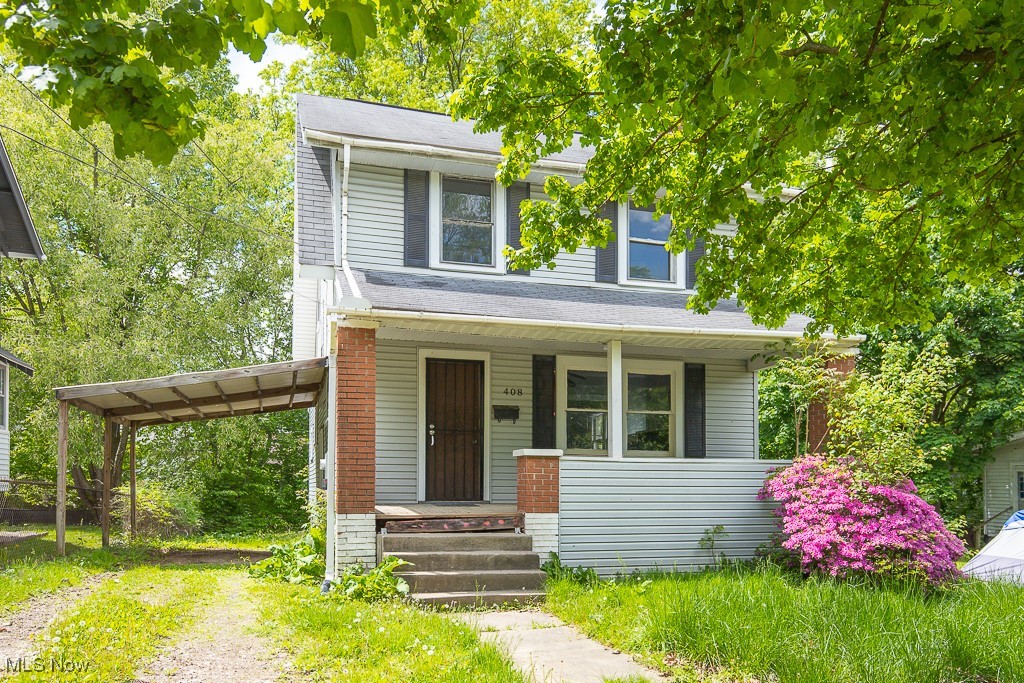 Two story colonial for sale in West Akron! This property has three bedrooms, one full bath and a carport to protect your vehicle from the elements. This property can be fixed up and can be used as an investment property or for someone who is looking to purchase a starter home. This property is a short sale and is subject to bank approval.