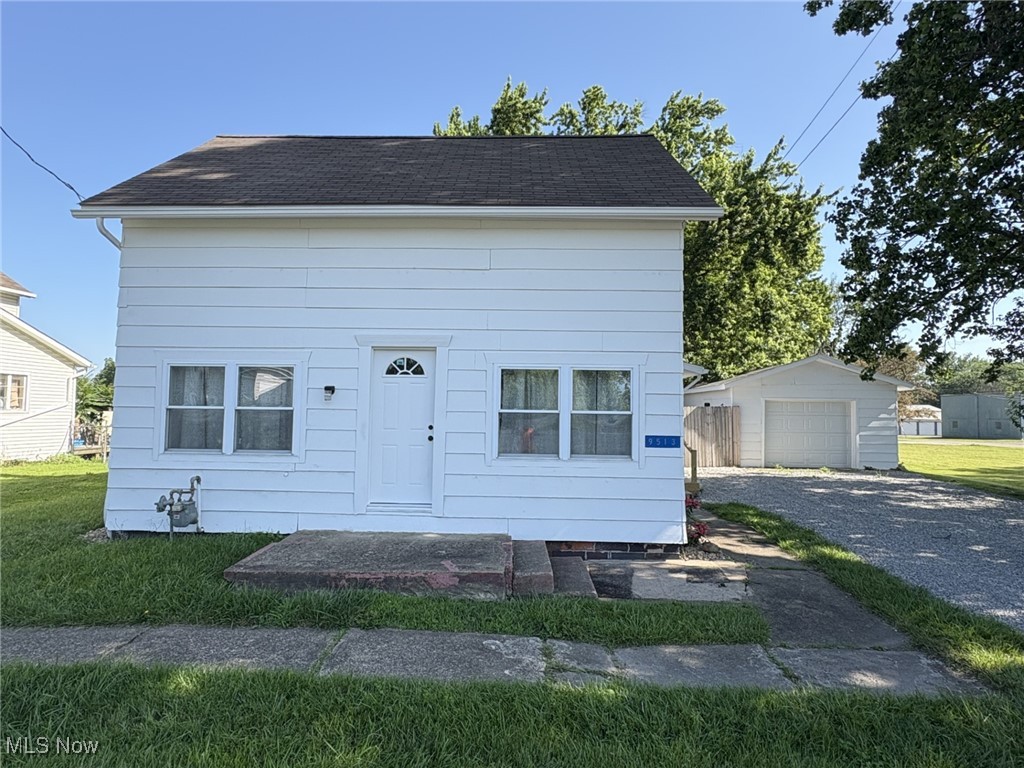This 3 bedroom 1 bath home is ready to move in. There are 3 bedrooms upstairs. The main floor has a large eat-in kitchen, dining area, large living room, full bath, Front foyer/mudroom, and the rear foyer could be turned into a 4th bedroom if needed because there is a large closet in there also. The large laundry room is on the main floor beside the rear foyer. The backyard is peaceful and fenced in with a privacy fence. The garage is a 1 & 1/2 car garage for extra storage if needed. It has been newly painted and the roof is under 10 yrs old.