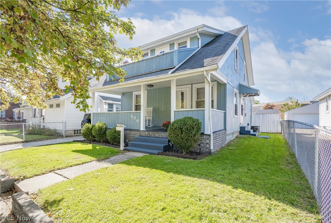 Welcome to 496 Stetler Avenue! Enter into your cozy living room with beautiful woodwork and continue into the kitchen boasting a stainless steel range and 2016 vinyl flooring. A connected mudroom provides extra counter space, cabinetry, and coat storage. There is an office sitting off of the living room that can be used as a fourth bedroom that is attached to a spacious full bath with a large closet. The upper level offers three bedrooms, a full bath, and a balcony off of the owner's bedroom! The full basement and 3 car detached garage both provide loads of storage space. New carpet in two bedrooms and main level office 2022. Rest of carpet 2016. Don't miss your opportunity to own this home. Schedule your private viewing today!