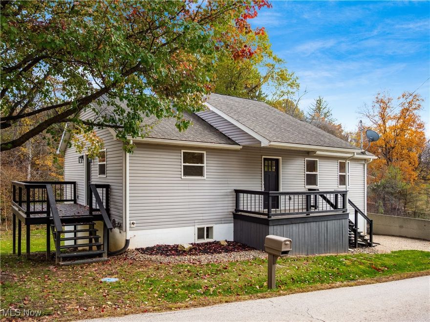 A must see on the outskirts of Zanesville, Oh. Easy access to Rt. 40 and Rt.70 for a quick commute to Columbus, Newark, Cambridge among other destinations. You will feel immediate comfort in this 4 bedroom and 2 bathroom newly renovated home. Nothing has been missed including new flooring, lighting, cabinets, appliances, drywall paint and much more. The open concept first floor features high ceilings, recessed lighting, and kitchen island. The open space flows into the large living room for entertaining ease. Downstairs you will find 3 spacious bedrooms, another full bath that features a bluetooth mirror, and large family room with outside access to the large rear yard. You can sit on the side deck to enjoy the outdoors and also have access to the additional parking area. Your new home is waiting for you to add your personal touches.