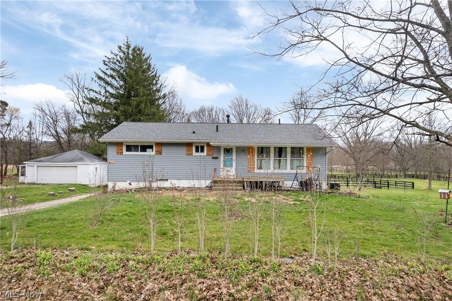 GREAT PLACE TO CALL HOME! This raised ranch includes roughly 1200 square feet, three bedrooms and two full baths. The home sits on almost 1.5 acres of a beautiful wooded lot. The location is hard to match being perfect located close to high-way access and many amenities'. Features to highlight on, first floor living, hardwood flooring, possibility to finish the basement, and brand new added deck. Call or text for your private showing today!