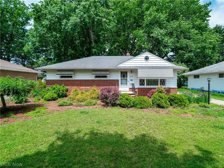 Welcome to this wonderfully maintained 3 bedroom, 1.5 bathroom ranch home, situated in Rocky River where parks, shopping and fun is all at your fingertips. The balance of modern updates, value and neutral decor make it the perfect place to call home. Walk in to find natural light gleaming off the original hardwood floors that flow through most of the home. The family room has nice space for furniture arrangement so you can comfortably entertain guests or just relax. The kitchen is brightened with a skylight and is open to the dining room creating a perfect setting to serve meals. Off the dining room is a 3 seasons room which opens to an outdoor patio. Back inside, the bedrooms are generous and have nice sized closets. The attic has pull down stairs for extra storage. Downstairs the full basement has more storage or potential for additional living space. Outdoors, the extra deep 2.5 car garage allows extra space for cars and outdoor tools. The home has been thoughtfully updated to save you money with its updated electrical panel, hot water tank (2020), furnace & AC, basement waterproofed, newer windows and glass block windows in the basement. Come see today!