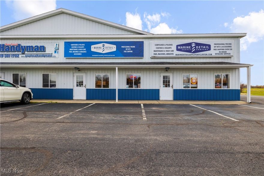 Prime commercial double storage unit opportunity! This versatile unit boasts high visibility on Route 2, complete with excellent signage. Two 100-amp service panels, gas furnace with central air, durable tile floors throughout, LED lighting, and a private bathroom. The property includes two expansive 16x16 overhead doors, offering easy access for boats, large vehicles or equipment. Perfect for a wide range of businesses, personal storage, or creating the ultimate man cave. With its convenient location, modern amenities, and flexible design, this unit is ready to meet your needs and unlock its full potential. ODOT 2023 traffic count on Route 2 of over 19k vehicles per day. HOA covers water, sewer, outside maintenance, lawn mowing, and snow removal. Dues are $995/unit $1990/year total. Owner pays for Propane & Electric. Don't miss out on this one!