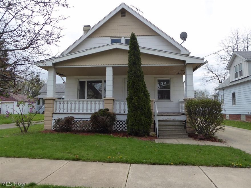 Traditional Euclid Cape Design home features character and great Floor plan! Large Living Room, Dining Room, Fireplace and spacious Finished Dormer on second. Deep yard! Come take a look today! This is a Fannie Mae HomePath property, all information is approximate.