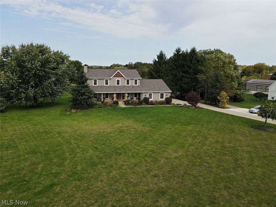 Welcome to this updated home with many updates. Located in the sought after Highland School District with 3.7 acres. Before entering the home you'll notice a 3 car garage, covered front porch, new barn (2019), and a new roof in 2016. Entering the home there's an updated kitchen with a half bath and eat in kitchen. Off the back of the home you'll find a cedar screened in 3 seasons room that overlooks  beautiful views of the property.  The main floor also has a large living room with an office space off the back. To finish off the main floor there's a formal dining room with adjoining mud room space. Upstairs houses the oversized owners suite with its own bathroom and double vanity. Two more large rooms and full bathroom completes the upper floor. Going to the basement there's a full bar, half bathroom, and recreational room. The basement also features a walk out. All located near highway and easy airport access. Home warranty included. Be sure to ask for a list of updates and schedule y