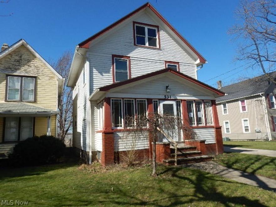 Charming older home with many updates, windows, electric, furnace w central air! 2 full baths, one on 2nd floor and newly installed bath in basement! Totally remodeled kitchen! Full finished walk up attic (3rd floor) has two additional bedrooms with electric baseboard heat! Some interior rooms freshly painted. Recorded driveway easement with neighbor to the North.  Property is HUD owned and is being sold in its "as-is" condition. It is FHA "IE" which means it can be FHA financed (Insured with Escrow). Please visit SageAcq and HudHomeStore websites for more info and property disclosure data (like LBP, PCR, Radon, Mold, etc)!Property is monitored. Agents must be present for showings. Agent must sign "sign in" sheet and snap photo of sign in sheet with business card in picture and text photo to listing agent immediately upon entering home during scheduled appointment time frame. Must make appointments for each showing--no going back without scheduling. Buyers entering premises with out an