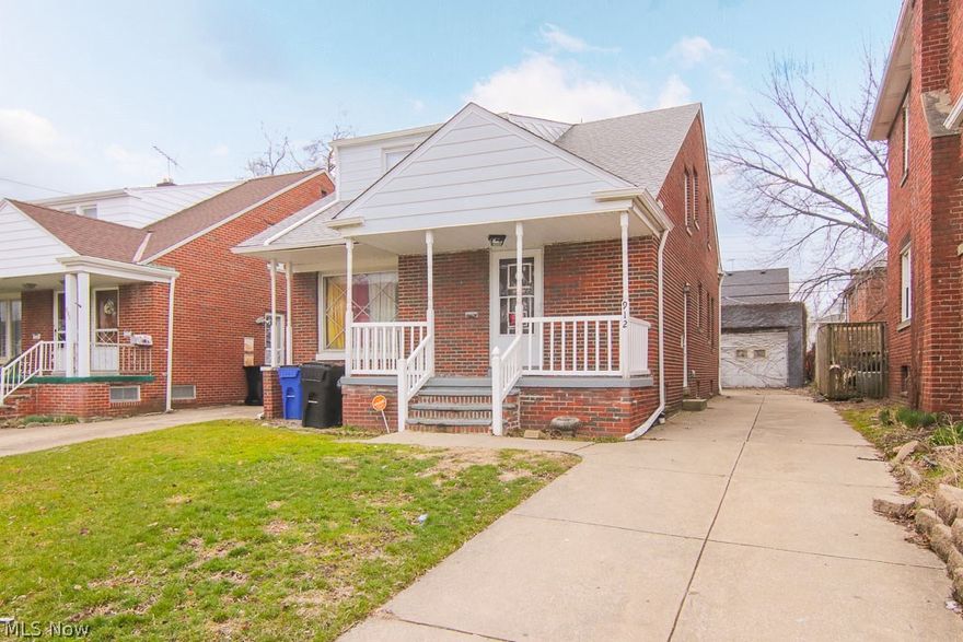 Must See! 6 Bedroom, 2 Bath Single-Family House is nestled on a quiet well-kept street of Collinwood/Holy Redeemer. There is a half bath on first floor and a full bath on the second floor. This is a solid house with lots of potential and is priced to sell fast, don’t wait!. Fix up and rent out or flip. Sold “AS-IS"