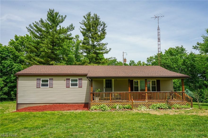 Beautiful 3 bedroom 2 bath home on over 14 acres for sale in Muskingum County, Ohio. The perfect place to start a family or retire and get away from it all. 

Features of this property include:

- 1200 sq ft home plus a full walkout basement
- 3 bedrooms
- 2 full bathrooms
- Brand new furnace & heat pump/air conditioner just installed
- Updates throughout
- Covered front porch
- Large covered back deck
- 2 garage doors into basement
- 24 x 48 pole barn with 12 x 24 lean too
- Large yard for the kids the play 
- 14.62 total acres 
- Property is mostly wooded
- A lot of mature trees
- Great hunting (area is well known for trophy deer) 
- Some trails for access 
- Topography is mostly down hill from the home 
- Some royalties from well but minimal
- All sellers mineral rights will transfer

This home is move in ready and waiting on you! You don't want to miss this opportunity. Current annual taxes are only $2051. Call today with any questions or to schedule a time t
