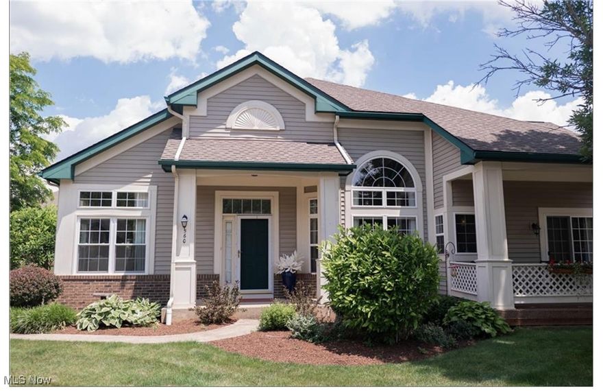 This stunning ranch-style condo offers the perfect blend of comfort and convenience, featuring a full basement, first-floor laundry, and a two-car attached garage. The kitchen was completely renovated in 2017, showcasing beautiful cabinetry, quartz countertops, ceramic flooring, and newer stainless steel appliances, including a refrigerator, range, dishwasher, and microwave. The spacious combination living and dining area boasts gorgeous cathedral ceilings, freshly painted walls, and brand-new luxury vinyl flooring installed in 2024. A covered patio off the great room and a beautiful covered front porch offer additional outdoor living space. The
master bedroom and bath are a true retreat, with a newly updated master bathroom featuring an oversized tiled shower and an extra-large vanity. The updated second bedroom, located near a full bath, is perfect for guests. The expansive full basement is partially finished and includes a 26x16 great room with new carpet and paint (2024), along with a 27x18 finished area with ceramic tile, ideal for a large dining space or family gatherings. Additional storage is available in the furnace room. This beautiful condo feels like a single-family home, offering an ideal layout and modern amenities. Don't miss out, schedule your showing today! Please note that room sizes and square footage are estimated and are not guaranteed. The property may be subject to
probate court approval.