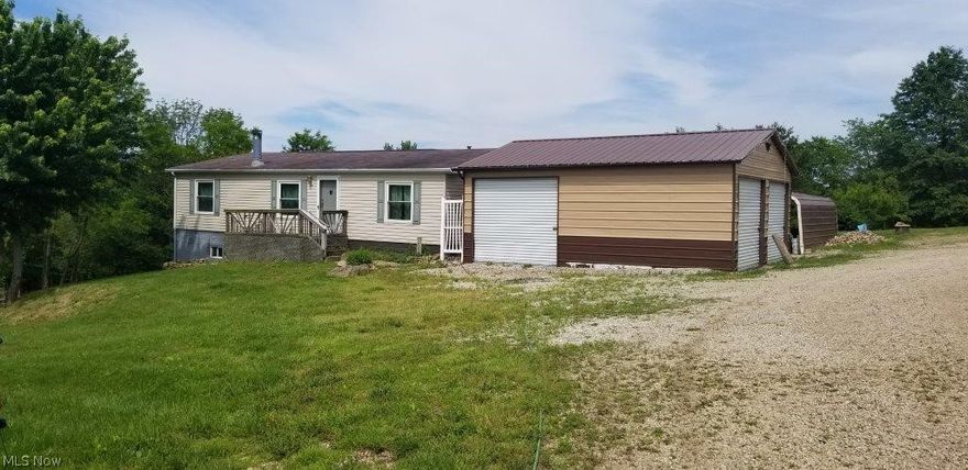 Located only a few minutes from West Holmes High School, this property offers ample space for anything you can imagine. Being approx. 50% open and 50% wooded, the property offers that hard to find, hunt from home, scenario. Excellent wildlife habitat. Buildings include a ranch home that was built in 2004 which has 3 bedrooms, 2 baths, kitchen/dining area, living room, and first-floor laundry, along with a walkout basement. Outside is a 24x24 detached 2 car garage and a carport as well as a 36x32 pole barn w/36x20 lean-to, that has 4 loafing areas and a tack room. A corral and a few other outbuildings/shelters complete the improvements. Also on the property is a small pond and cabin with electric. Mechanics of the home include private well and septic, central a/c, and 2 heating options (propane furnace or wood burner). Approx. 789’ of frontage on TR 260. Property being offered in 2 parcels
Parcel 1: Home and buildings on 7 acres. 240’ frontage.
Parcel 2: 20.807 acres open and wooded.