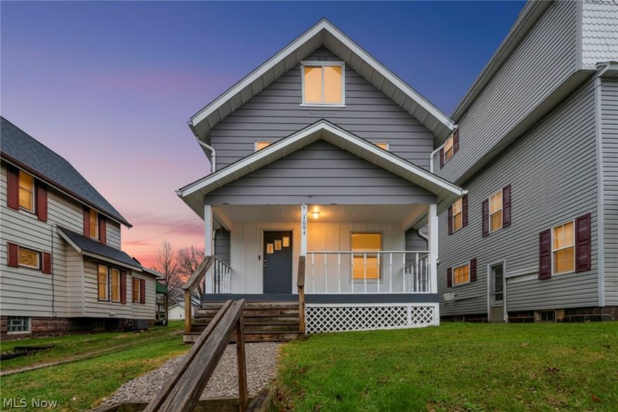 Magnificent, impressive and affordable w/immediate occupancy available—plus easy to show! Exceptional remodeled 4-bedroom, 2 full bath home offers three finished levels of stylish living space along w/full open basement ready for future expansion. Situated on a quiet, desirable street close to everything, this home delivers both comfort and convenience. Refreshed exterior features a beautifully updated, relaxing front porch & a fully privacy-fenced backyard—perfect for entertaining or peaceful evenings at home. Major mechanical updates include a newer furnace w/central air added in 2022 for year-round comfort, along with updated electrical, plumbing, & hot water tank for added peace of mind. Step inside to a light-filled, cheerful interior showcasing today’s modern colors & finishes. Huge updated white kitchen is a true showstopper w/butcher block countertops, premium stainless steel appliances, & new luxury vinyl plank flooring that extends into the dining room. A front flex room provides the perfect space for a den, office, or media room. Added family room offers excellent additional living space, complete w/bar area & cozy wood-burning stove—ideal for gatherings. Upper two floors feature four comfortable bedrooms and two beautifully updated full baths to accommodate everyone. Full basement includes glass block windows & offers outstanding storage or finishing potential. Completely remodeled, thoughtfully updated, and move-in ready—just unpack and enjoy!