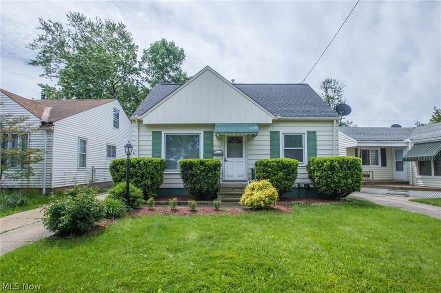 Cute Cleveland Bungalow. Spacious Living Room with Hardwood Floors. Eat-In Kitchen with Built-in Oven & Cook Top, Dishwasher, Fridge. Two First Floor Bedrooms with Hardwood. Full Bath on First Floor. Large Second Floor Master Suite with Carpet and Roomy Closet. Additional Bathroom in the Basement. Basement also has Rec Room with Dry Bar. Washer/Dryer. Shed. Private Rear Deck. Fenced Yard. 1 Car Garage. Close to Highway and Kamm's Corners.