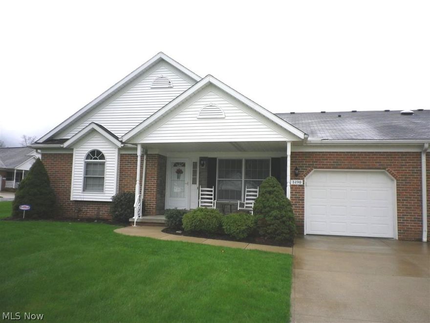 Beautifully updated 55 and older ranch condo.
Relaxing front porch.
Tile floor entry
Cathedral ceiling in spacious Great Room.
2 bedrooms and 1 1/2 bath on main floor
Dining Room offers a solar tube, and is open to the Kitchen with loads of oak cabinets.
!st floor laundry.
Finished Lower Level features a huge recreation room, a full bath, and great storage space.
Newer carpet through-out. Most rooms have been freshly painted.
Newer  gas hot water tank,  utility  sink in basement.  Newer garage door opener and a single laundry tub in garage.