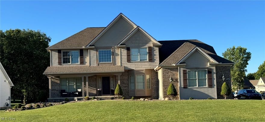 Custom built and well maintained 5 bedroom/4 bathroom colonial on a quiet corner lot with culdesac.  Quality Amish construction, many unique and thoughtful features, loads of storage space, several possibilities to add additional living space, and made for entertaining.  Master bedroom with large nursery/sitting area and two walk in closets.  Two additional bedrooms with their own Jack and Jill bathroom, another bedroom with its own bathroom, and lastly a fifth bedroom on the first floor.  This first floor bedroom is adjacent to the ¾ bathroom, kitchen, and garage entry.  The partially finished basement is huge; just under 1,500 sq. ft. and the attic space is large enough to add a third floor.  The family room is wired for surround sound and the home theater/audio systems stay with the house.  There is a 7 camera Ring/Swann video security system, a large second floor workshop, thoughtful stone low maintenance landscaping, quality Kitchenaid appliances, new first floor hardwood flooring, and so much more to see.  This home was built with many custom upgrades by a quality local builder/developer.  HOA fees only $15/month, development is very quiet, and is very close to the schools, parks, and freeways.  Truly a MUST SEE!