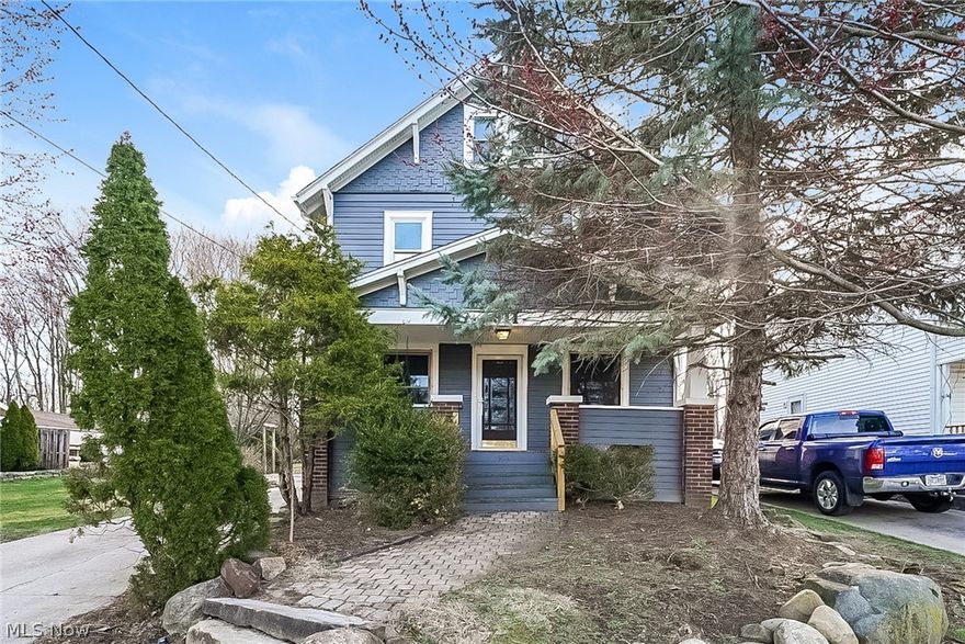 Don't let this opportunity slip by to own an exquisite colonial nestled conveniently in the heart of North Hill. This magnificent three-story residence boasts ample space both indoors and out! Step through the grand front porch into a stunning living area featuring a woodburning fireplace with insert/blower and impeccably preserved original hardwood floors. French doors lead to a spacious dining area, flowing seamlessly into the expansive farmhouse-style kitchen equipped with an abundance of cabinets. Upstairs, discover four fabulous bedrooms, a remodeled full bath, and plentiful built-in storage. Ascend to the finished third floor, offering one additional bedroom. The lower level presents a cozy partially finished living space, along with laundry and storage facilities, and a newly remodeled half bath featuring a charming barn door leading to additional storage. Revel in the beautifully landscaped outdoor oasis, accessible through the rear exit onto a sizable wooden deck overlooking the fully fenced yard, ideal for a dog run. Adjacent to the garage, a separate parcel awaits, boasting a privacy fence at the front and lush wooded scenery at the rear, offering complete seclusion and a serene country ambiance within the city limits. Enjoy evenings by the outdoor fire pit nestled into the concrete patio at the rear of the property. Updates include Garage roof (19), flat roof (19), exterior paint (18), fencing (18), shed (17), water heater (18), kitchen floor (20), dishwasher (20), full bath (20), half bath (18), and paint throughout (20).