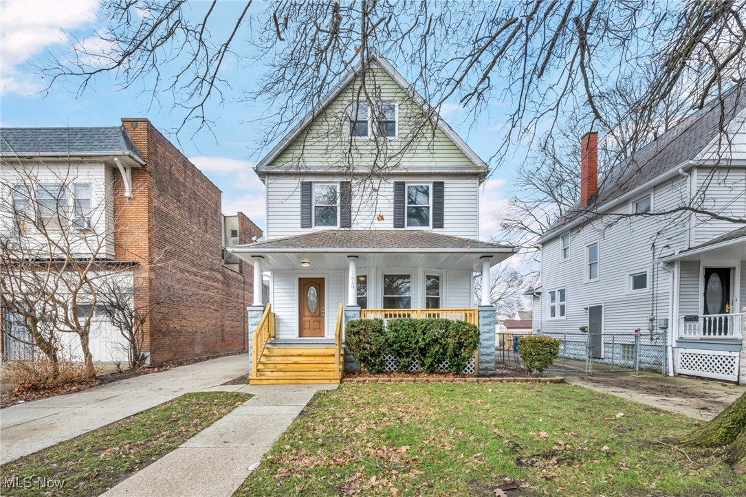 Located in the heart of Old Brooklyn, this charming fully renovated home is a must see! Boasting 3 bedrooms, 1.5 baths, a finished attic space and a large backyard, it's the perfect place to move in and enjoy right away! Every inch of this home has been thoughtfully and meticulously renovated, including brand new carpentry throughout, new plumbing, and a complete rewiring of the electrical system. The HVAC system has been inspected, tuned up, and cleaned this year! Brand new windows and insulation for keeping the home energy efficient and bills low. The newly built front porch and back deck is top quality adding to its curb appeal. This home is very spacious, including a backyard with updated landscaping and a brand new fence! Appliances that come with the home include: refrigerator, range, microwave, washer, and dryer! Perfectly located just 5 minutes from downtown Cleveland, this home offers easy access to schools, shopping, highways, and parks, making it an ideal spot for both comfort and convenience. Come check it out today!