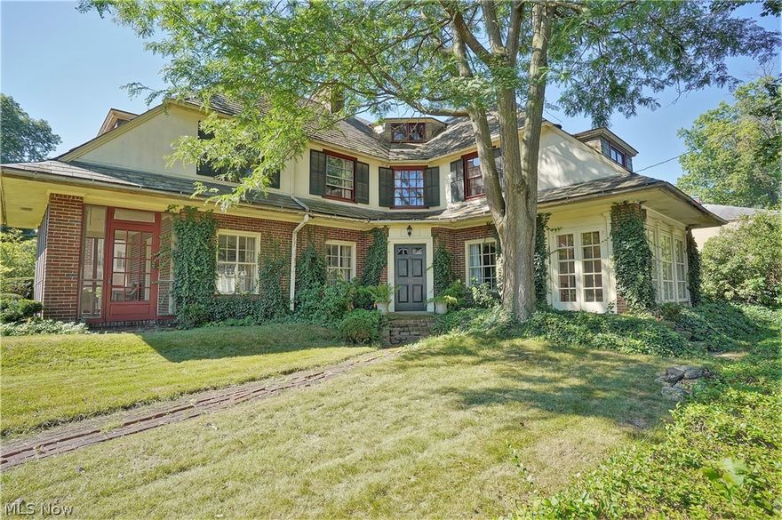 Come take a look at one of Highland Square's historic houses. This three-story house was built by John Chas, Owner of a commercial printing firm back in 1919. The architect was Harry Frank of Canton, and the builder was Abner Good. This house is a break from the Victorian era with the use of few rooms with large spaces creating a wonderful openness. The L-shape layout is positioned on a “city lot” to emphasize the front yard. It is an outstanding feature that each end of the L-shape is framed by a porch at one end and a sunroom at the other. The home does need some work to bring it back to its original state. Set up your private showing today.