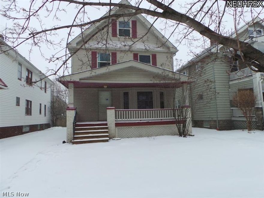 Lovely Colonial With Large Front Porch. Features Eat-in Kitchen,Pergo Floor, First Floor extra room Could Be Laundry Room. First Floor Family Room. Very Large Master.  Two full bath. FHA insurable w/escrow. Equal Housing Opportunity. Property sold AS IS.