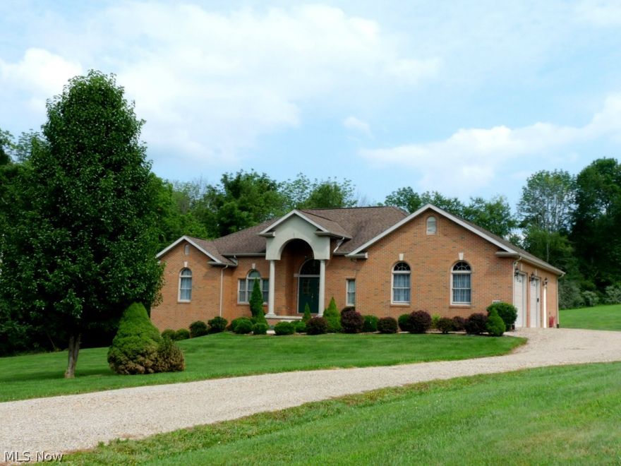 Fabulous Layout & Desirable Location! This custom built 1 owner ranch has over 3900 sq ft of living area & 2 acres of land.  With 4 bedrooms and 3 full baths, this special home offers space to entertain.  The huge, upscale master suite has french doors that open onto a sizable deck.  Plus, enjoy soaking in the whirlpool tub in the large master bath complete with a separate shower.  The spacious, open living room, the bright kitchen with quality cherry cupboards & Corian countertops, the 6 panel wood doors, all reflect the style of this attractive & well kept home.  Exceptional closet space & a 1st floor laundry add to the functionality.  The enormous family room, with a wet bar & a walkout, could easily be converted to a mother-in law suite or owners retreat.  Savor the view from the deck as you overlook your private back yard.  Within walking distance is hiking trails, mountain biking, a basketball court, tennis courts, boating, & all the many amenities of Dillon State Park.  This is