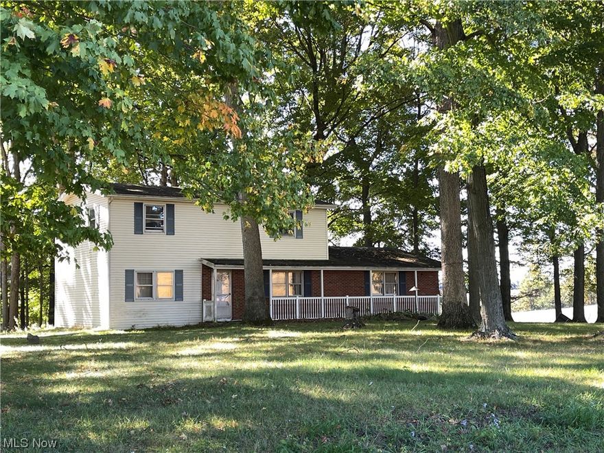 IN CONTRACT...BUT NEED A BACKUP OFFER JUST IN CASE...FREDERICKTOWN  - A little piece of wooded paradise, surrounded by rolling rural fields & and beautiful views, including sunsets and a stream. A great hiding place for whitetail deer and other wildlife. This 4 BR, 2 Bath home has large rooms a serene setting. Lots of hardwood floors, up and down. Wood stove in family room and wood fireplace in lower level potential family room. Definitely needs work, but Great opportunity to to give your finishing touches to the home of your dreams. Outdoor adventures await your kids or grandkids in the woods, ravine and small stream.Fredericktown Schools. Easy access to Mt Vernon, Mansfield or I-71.  Cash or Conventional. AS IS. Great potential for timber value, also. Enough firewood on the property to heat it for years.