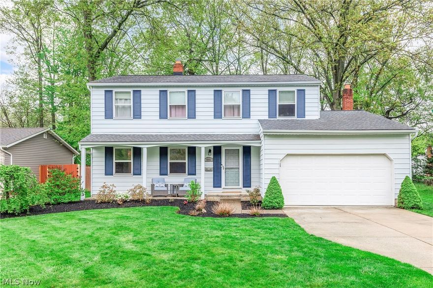 This beautiful move-in ready 4 bed 2.5 bath colonial home located in the highly desirable Canterbury Woods neighborhood is certain to impress! Newly painted exterior. Brand new furnace. Newly carpeted living room opens to a formal dining room with tons of natural light. The remodeled kitchen is a homeowner’s dream with granite countertops, tile backsplash, and complete with stainless-steel appliances. The warm and cozy family room includes a fireplace with stunning built-in bookshelves on either side. Upstairs the oversized primary bedroom offers a walk-in closet and full bath. The basement includes a versatile finished recreation room, laundry and ample storage space, perfect for families! Entertaining is easy with a unique basement pub and stamped concrete patio out back overlooking a lush fully fenced in yard. Landscaping is eye-catching and well-manicured. The development offers a private pool, basketball courts, baseball field, playground and actively plans family-friendly events throughout the year! Act fast… call agent today.