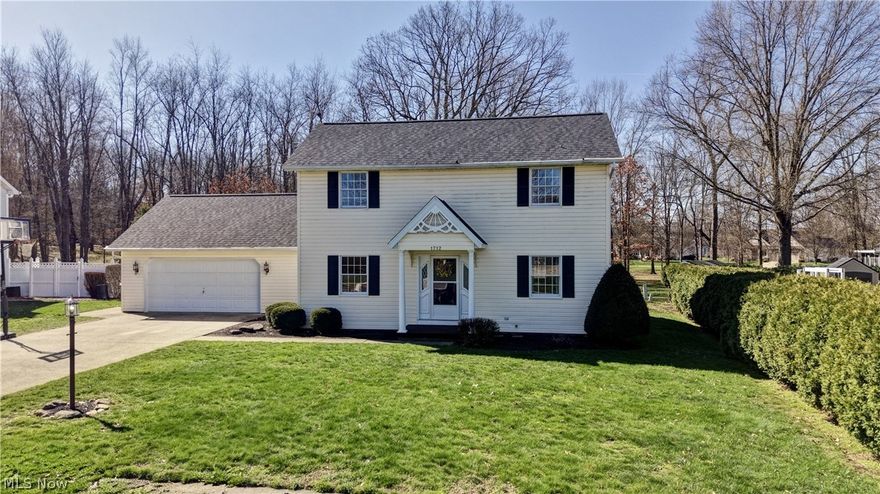 Welcome to this beautifully maintained 3-bedroom, 2-bath home nestled in the highly sought-after Schoenbrunn Estates. Thoughtfully updated throughout, the home features new flooring in the kitchen, living room, and main bath (2025), complimented by major mechanical upgrades including a new roof (2024), new furnace (2024), new hot water heater (2024), and a newer A/C unit (2020). The kitchen is equipped with all-new appliances that remain with the home, adding convenience and value. The main floor offers desirable one-level living with a first-floor master bedroom, full bath, and laundry. Upstairs, you'll find two additional bedrooms and another full bathroom—ideal for family or guests. Just off the kitchen, a bright sunroom leads to a spacious patio perfect for entertaining or relaxing outdoors. Additional highlights include a 2-car attached garage and a partially finished basement offering flexible extra space. This move-in-ready home combines comfort, updates, and an excellent location—ready to welcome its next owner.