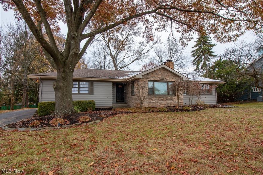 Gorgeous 3 bed 2 bath ranch with private back yard! 2 car attached and 2 car detached heated garage w/9' door and wired 220! Covered cathedral rear patio! Hardwood floors! Basement media room w/risers and negotiable movie projector package! Sauna in basement just needs heating element! Aluminum siding painted 2018! Roof cleaned 2019! Windows (except 5) replaced and blown ceiling insulation! Remodeled main bath 2011 w/double sinks and heated ceramic tile flooring! Fireplace plumbed for gas logs!