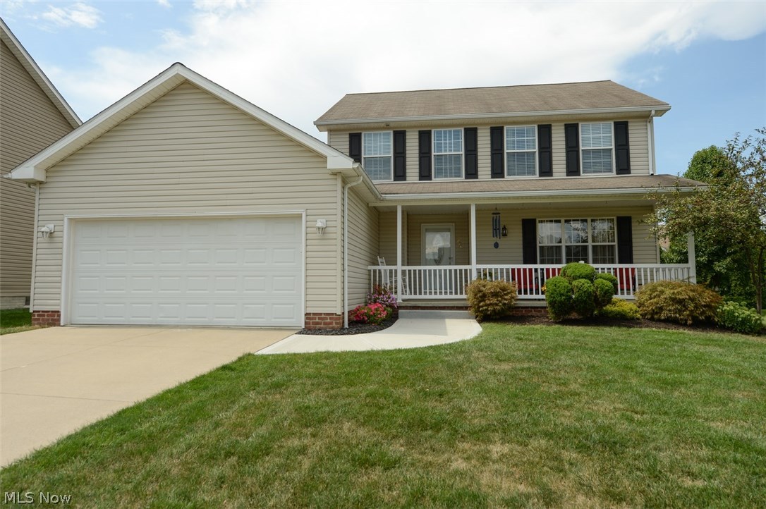 Don't miss this one! Former Builders Model Home located on a private cul-de-sac setting. Beautiful 3/4 bedroom home loaded with custom features. Hickory flooring in Living and Dining room areas. Spacious and open Kitchen with Shaker style cabinets and newer appliances leading into the Family Room with gas Fireplace and custom tile flooring. Large Master Suite with double closets, glamour bath with garden tub, cultured marble double sink and gorgeous cherry hardwood flooring. Upgraded interior lighting & 1st floor laundry with loads of storage. The lower level features a roomy rec room (or 4th bedroom ) with bathroom.....perfect for entertaining or use as a guest suite. Outdoors, relax on the multi-level deck overlooking a landscaped, fenced yard with raised beds and Fuji Apple and Cherry trees. Covered front porch and newer concrete sidewalk, With all this home has to offer, this a home you will want to come home to!! Call today for your private viewing.