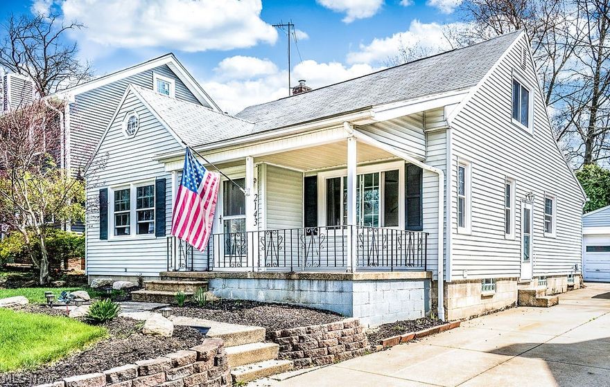 Welcome to this charming and well maintained Cape Cod in Cuyahoga Falls, just blocks off the main State Rd. strip with plenty of shopping, eateries and the New Market district, fitness center, specialty shops and the cinema.   This home features 1,700 Sq. Ft. with many updates.  The living room, dining and both bedrooms on the main level have refinished hardwood floors and new trim, a spacious kitchen with LVT flooring and appliances that stay, a first floor family room with LVT flooring  with newer doors that lead out to the back yard and patio area.  Both bedrooms on the first floor have custom closets and solid core doors and the main bathroom was completely renovated with quality finishes and heated floors.  There is a portion of the lower level that has a recreation room and the other side offers a half bathroom (with shower and toilet), laundry area and plenty of storage.  Other updates include newer windows, water heater, elec box replaced with 150 amps, insulated walls and atti