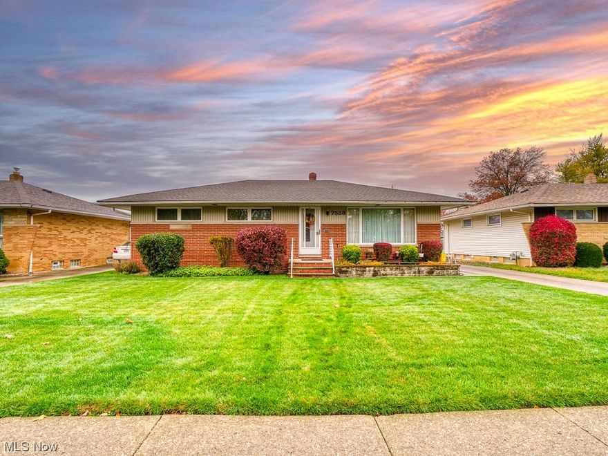 This charming ranch-style home is nestled on a serene street within one of Parma's most sought-after neighborhoods. This property embodies the essence of true pride of ownership and has been meticulously maintained, ensuring a comfortable and worry-free living experience.  The house boasts a range of recent updates, including mechanicals, roof, siding, and windows, offering you peace of mind and energy efficiency for years to come. Inside, you'll discover a spacious and inviting fully finished basement, perfect for additional living space, whether you envision it as a recreational room, a man cave, or a delightful playroom for the family.  One of the standout features of this property is the generous detached garage, providing ample space for your vehicles and storage needs. As you step out to the sunroom and back patio, you'll find the ideal spot to relax, entertain, and soak up the beauty of the outdoors.  Underneath the carpeting, hardwood flooring awaits, it is believed to be in perfect condition and ready to shine with your personal touch. The large eat-in kitchen offers a fantastic canvas for modernization and updates, allowing you to create a truly special and custom space tailored to your preferences.  Don't miss this fantastic opportunity to make 7588 Ann Arbor Dr. your new home. With its unbeatable location in a top-tier neighborhood, and an abundance of potential, this property is ready to become your dream home.