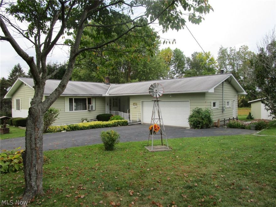 Freshly updated ranch on a lovely Creek-side lot. Enjoy quiet country living in this easy to maintain ranch. Nicely cared for, it tucks up to the Rock Creek for hours of enjoyment & some great picnic spots. Paved drive, 10x10 deck, 10x12 shed w/ concrete floor & TONS of landscaping are just a few of the wonderful outside features of this home. Roof shingles & furnace were replace in '04, per the prior owners, & the current sellers have installed all new flooring throughout the DR, kitchen & LR. They're including the fridge & dishwasher, both replaced in 2011 & all the window treatments. Self cleaning oven & built in cooktop are nice kitchen features- the formal DR is large, lovely & has 2 built in corner china hutches. Both bathrooms have had complete updates within the last few years, & the entire exterior of the house was re-painted in that same time frame. Sliders in the kitchen go out on to the shaded back deck, with quiet peaceful views of the neighboring meadow & the meandering C