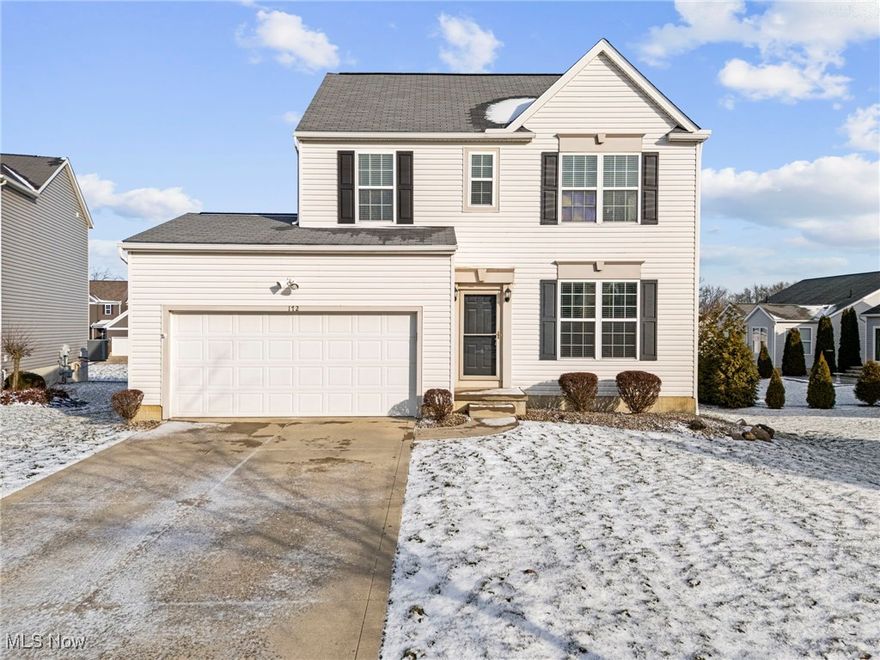 Welcome home to 172 Stockwell Court, a beautifully maintained home located in the Tiberon Trace subdivision of Wadsworth and the highly sought-after Highland School District. Built in 2011, this move-in-ready home offers 3 bedrooms, 2.5 bathrooms, and a bright, open floor plan designed for modern living. The main level features high ceilings, an inviting large living room with a gas fireplace, and abundant natural light. The spacious eat-in kitchen is perfect for entertaining and everyday meals, seamlessly flowing into the sun-filled morning room with sliding glass doors leading to a low-maintenance composite deck-ideal for outdoor dining and relaxation. A convenient half bath and first-floor laundry room complete the main floor. Upstairs, the primary suite serves as a private retreat with a walk-in closet and generously sized ensuite bathroom. Two additional bedrooms and a full hallway bathroom provide flexibility for family, guests, or a home office. The full basement offers ample storage and potential for future living space. Nestled on a quiet street in a desirable neighborhood, this home combines location, comfort, and functionality with easy access to schools, shopping, dining, and commuter routes. Schedule your private showing today!