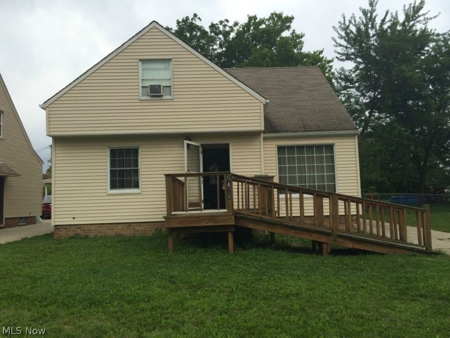 Three bedroom Cape Cod with lots of potential. Home needs work. Sold as is- seller will make no repairs. Buyer to assume all city of Garfield Heights Point of Sale violations.