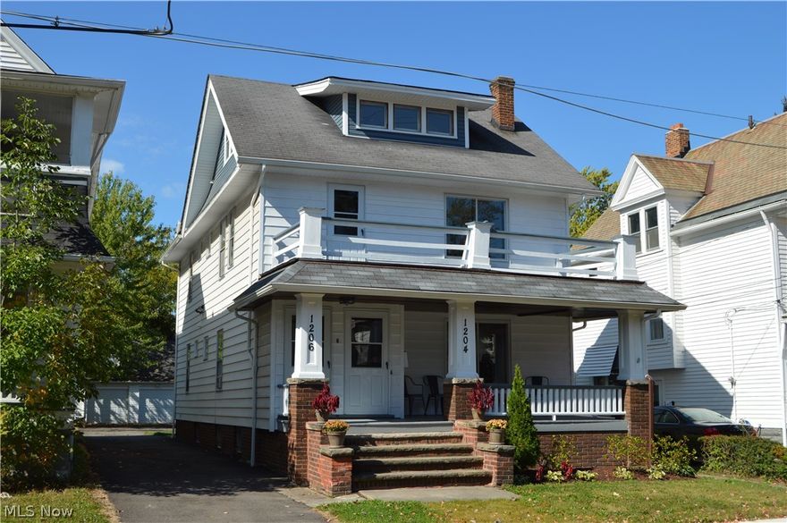 Very nice double on a great street (just repaved) only 5 houses from the Clifton bus line and 2 blocks west of Lincoln elementary school. Upstairs unit was just painted and new carpet installed. Both units have beautiful oak woodwork in the living and dining rooms, built in china cabinets with window seat. Some original leaded and beveled glass. Huge 3rd floor bedroom with walk in closet, access is off the living room. Emergency exit is down the back stairway. 
Large 40x178 yard, oversize vinyl sided 3 car garage with walk up 2nf floor great extra storage space. Asphalt driveway was repaved fall 2016, plenty of off street parking 6+ cars.
Exterior of house: 3rd story was recently vinyl sided and all trim was covered (low maintenance), trim was just painted and all windows were washed. Appliances that are included, 2 refrigerators, 2 washers, 2 dryers, 1 range. Lakewood point of sale inspection has been ordered.
SELLER KEVIN MCGUIRE IS A LICENSED REAL ESTATE AGENT WHO WORKS THRU RUSS