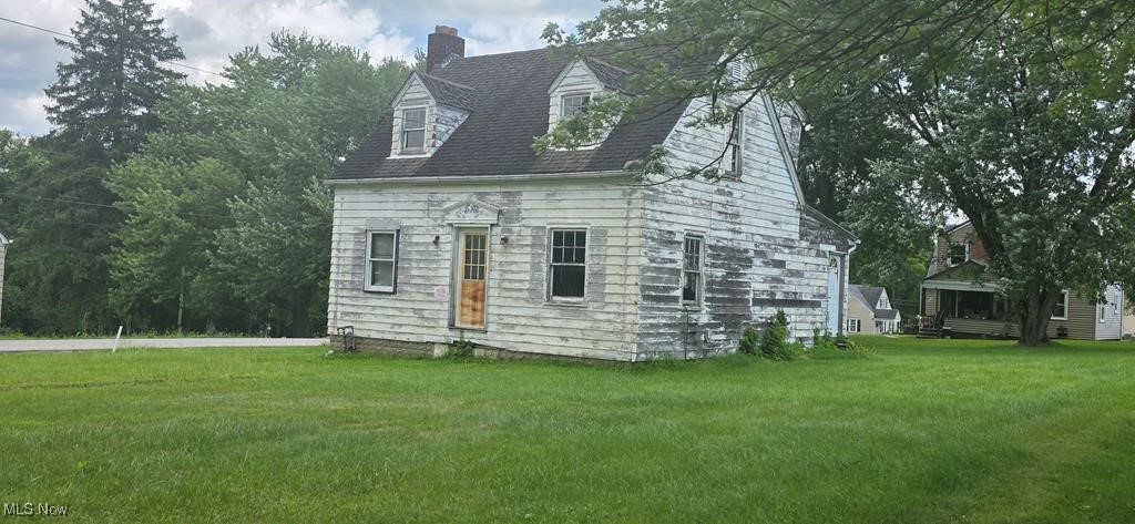 Nearly half acre lot with existing home that has been gutted down to the studs. Nice level lot.