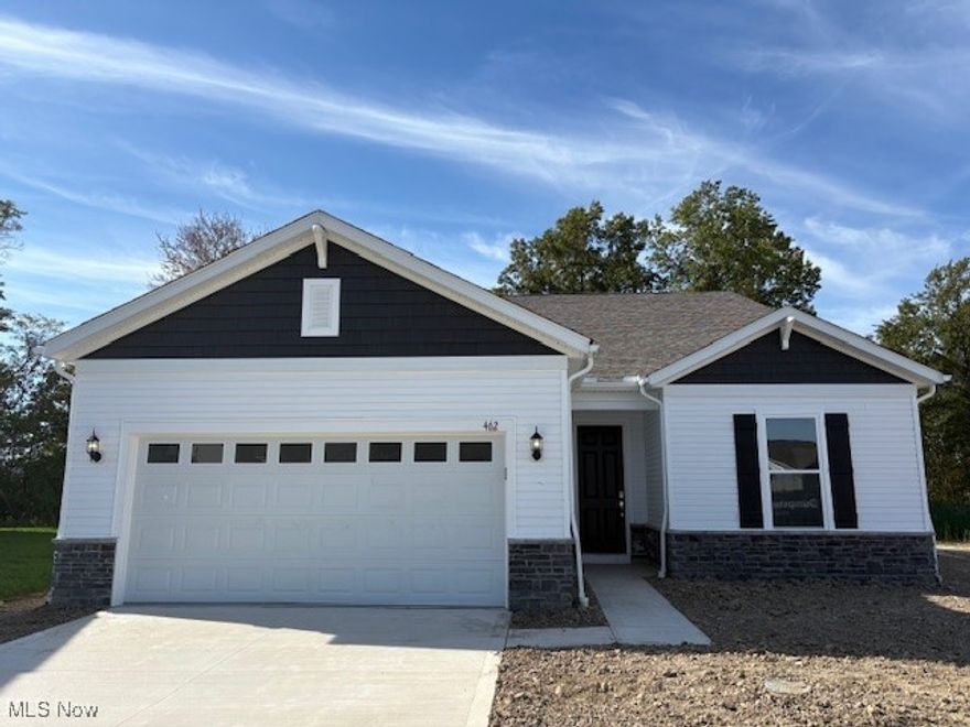 New Pulte built quick move-in home located in Avon Lake’s premier Port West community is perfect for those looking for single story living yet desire additional space for hobbies, storage, or guests. First floor owner’s suite features a tiled walk-in shower with seat, double bowl vanity and large closet. Spacious gathering room open to luxurious kitchen with beautiful quartz countertops and white cabinets. Luxury vinyl plank flooring throughout with carpet in bedrooms. Second story expands your living area and features a loft, bedroom, and full bath.  Private extended covered patio backs to a wooded view and protected space. Flex room with glass French doors provides an additional space for working from home or relaxing with a good book. Garage with tandem space for extra storage or 3rd car possible. This limited maintenance neighborhood allows you spend your time relaxing by the community pool, enjoying nearby nature, shopping and worry-free traveling. October completion expected.