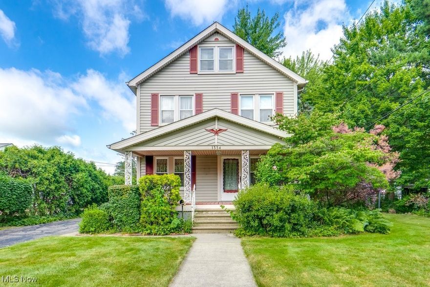 Welcome to 1334 Broadway Ave in Bedford, OH! This spacious home sits on nearly 2 private acres across 3 parcels, offering an incredible opportunity for outdoor living—whether it's gardening, bonfires, playtime, or peaceful relaxation. Tucked away yet centrally located, this rare property provides the best of both worlds: privacy and convenience.

Inside, you’ll find a large eat-in kitchen with ample cabinet space, a formal dining room with charming built-ins, and a full bath on the main level. Upstairs, there are three bedrooms featuring beautiful wood floors, one with built-ins and a cedar closet—perfect for storage and organization.

The waterproofed basement includes a second bathroom and added central air conditioning, making it a functional extension of the living space. Enjoy your morning coffee or evening unwind on either the covered front porch or covered side porch, surrounded by the serenity of your expansive lot.

This solid home is just waiting for your personal touch—with only cosmetic updates needed, you can make it truly your own. Conveniently located near major highways, shopping, restaurants, and the historic charm of downtown Bedford, this one-of-a-kind property combines privacy, potential, and prime location.