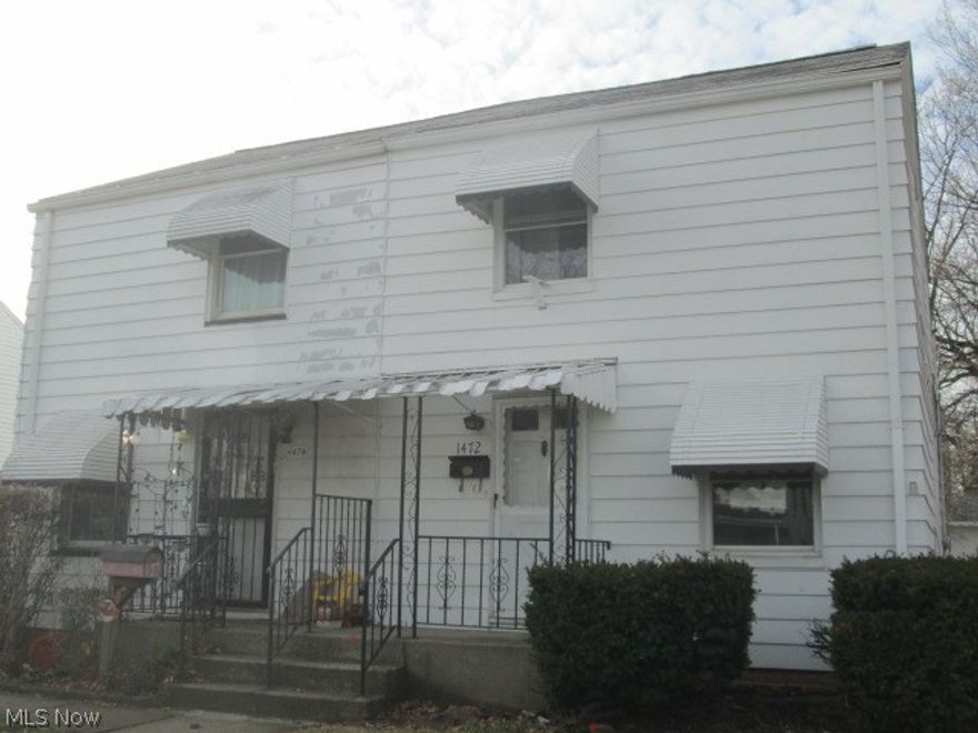 HUD Case # 412-531677.  Open to ALL BIDDERS.  Seller will not complete any repairs to the subject property, either lender or buyer requested. The property is sold in as is condition.  FHA IE Insured Escrow.  Violation free per City of Euclid POS.  Why rent when you can own?  This half duplex needs little TLC to make it a home.  Includes a newer kitchen, a dining room, living room and family room all situated in a quiet neighborhood close to everything Euclid has to offer.