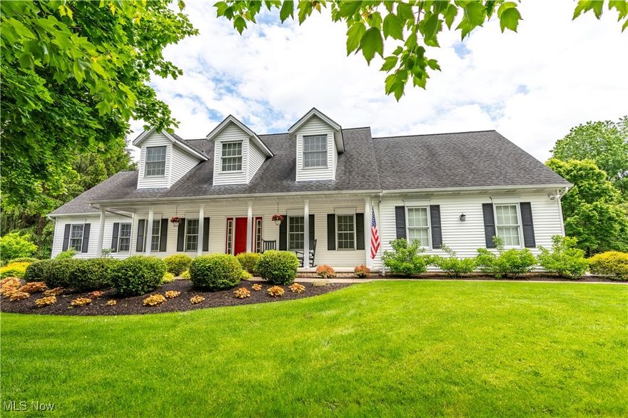 Welcome to this meticulously maintained 5 bed, 4 bath custom-built Cape Cod, tucked away on a peaceful cul-de-sac in the prestigious and highly desired Emerald Woods neighborhood. This beautifully cared for home offers the perfect balance of timeless craftsmanship and modern updates. Situated on a professionally landscaped .60 acre lot with a spacious 3 car garage, this property is designed for comfort, privacy, and everyday functionality. Step through the grand 2 story foyer and feel the warmth and elegance throughout. Be sure to enjoy the formal dining room and cozy living room, both perfect for gatherings. The main level features 9’ ceilings, newer luxury vinyl plank flooring, and a completely remodeled kitchen with all new GE stainless steel appliances, quartz countertops, and a bright breakfast nook filled with natural light. Stroll out onto the thoughtfully designed paver patio and enjoy your own peaceful backyard retreat, ideal for relaxing or entertaining. The first-floor primary suite is a serene escape, featuring a spa like ensuite with a soaking tub, walk-in shower, and a large walk-in closet. At the center of it all is a family room highlighted by a gas fireplace. Upstairs, you’ll find four generously sized bedrooms including a potential second primary suite with its own ensuite and walk-in closet. A third full bath adds functional convenience. The finished lower level offers even more living space, perfect for a theater room, home gym, playroom, or hobby area, along with plenty of storage. Additional highlights include a custom mudroom with built-ins, window treatments, a 3 yr old A/C unit, and a 5 yr old furnace for peace of mind. Too many updates to list. Enjoy a prime location with easy access to the Metroparks, Cuyahoga Valley National Park, golf courses, restaurants, & shops. Downtown is also within walking distance! This lovingly maintained home is truly move in ready and an exceptional opportunity in one of the area’s most desirable communities.