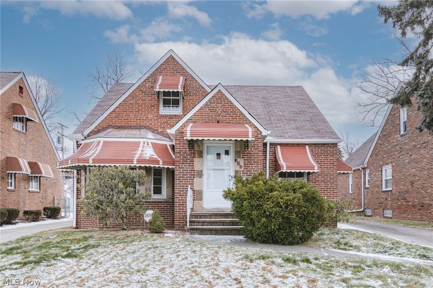 Move right in to this tastefully updated cape cod in Euclid! This charming all brick home features lovely hardwood floors, a renovated kitchen, and spacious bedrooms. Beautiful hardwood floors greet you in the open living and dining room. The kitchen is updated with lovely granite counters, white cabinetry, stainless steel appliances, and a sunny eat-in area. One bedroom and an updated full bathroom complete the first floor. Upstairs, you will find two additional bedrooms with newer carpet and an updated half bathroom. The full lower level includes a spacious rec room with a bar, a laundry area, and plenty of space for storage. Outside, there is a lovely covered back patio and a detached 1-car garage. Located just off of Lakeshore Blvd in Euclid, this home is minutes from area highways, shopping, and parks. Do not miss this chance to own an updated home in a prime location!