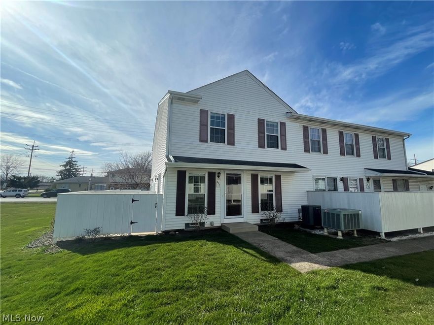 Beautiful updated move-in ready condo. Large living room with newer LVT flooring with sliding patio door to fenced in outdoor patio. Eat-in-kitchen with updated cabinets and tile flooring. Brand new dishwasher 2024. Updated half bath on 1st floor. Nice sized master and 2nd bedroom upstairs. Updated 2nd floor full bath. Large finished lower level for entertaining. Large laundry in lower level with brand new dryer 2024. Updated include new windows in 2023, LVT floor 2023, new garage door 2022. Whole interior painted 2022-2023. Patio fence 2019. Also newer lighting and closet doors. DOn't miss this one; you will love it and make it your own.