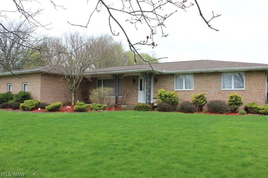 Spacious one owner all brick ranch on .84 acre lot with 3 bedrooms, 2.5 baths, 1900SF (main level only), full unfinished basement & 2.5 car (23x26) attached garage* 1st floor family room with brick wood burning fireplace & slider to deck* Eat in applianced kitchen (fridge, range, dishwasher, disposal) & pantry* Formal dining with chair rail* Master bedroom with pirvate bath* Spacious 1st floor utility room & half bath conveniently located off of garage (potential 1st floor laundry)* Pella windows* Shingles 2016- single layer* Furnace and central air 2014* Dishwasher 2016* Softener approx. 4 years* Electronic air cleaner* Washer & dryer* Glass glock basement windows*